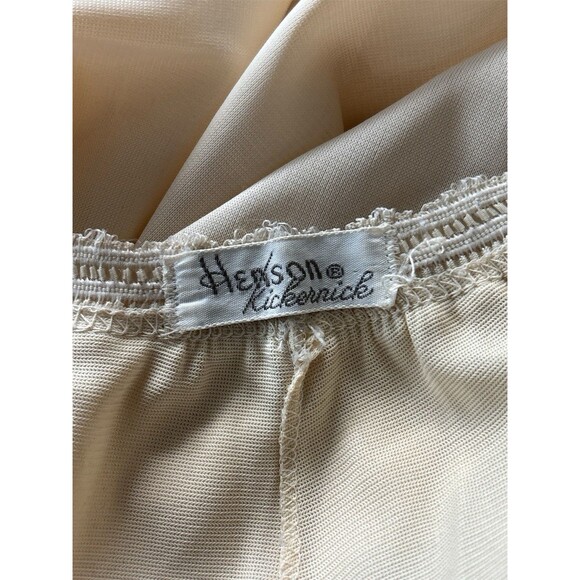 Vtg Nylon Half Slip Henson Kicknick 35” Long Side Curved Slit Women’s L - Picture 6 of 8